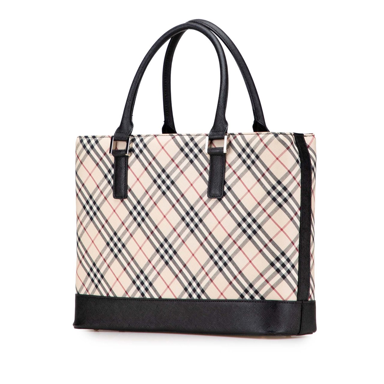 Burberry Nova Check Canvas Tote Bruin