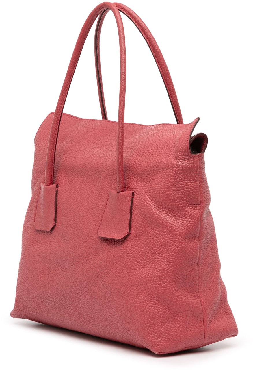 Burberry Grained Leather Baynard Tote Rood