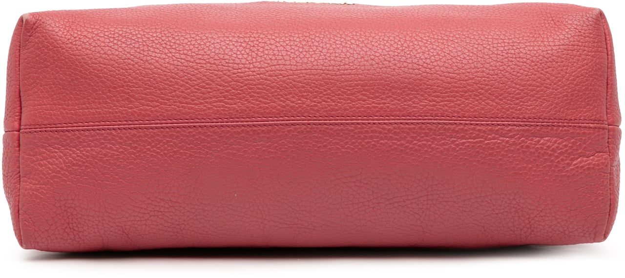 Burberry Grained Leather Baynard Tote Rood