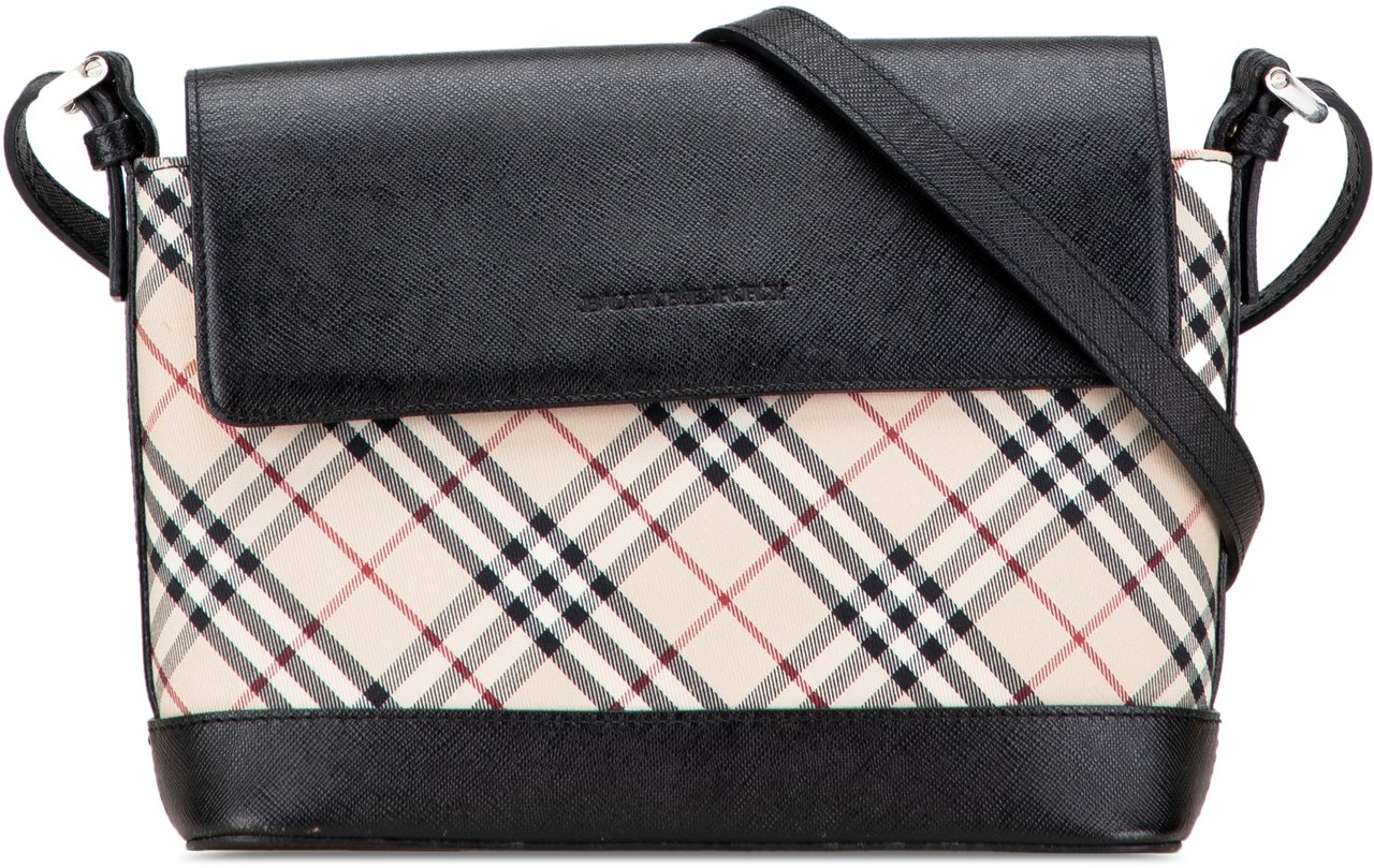 Burberry Nova Check Canvas Crossbody Bruin