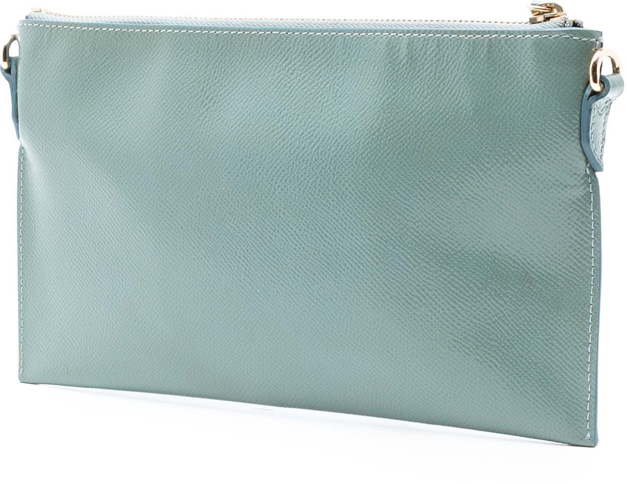 Burberry Grained Leather Peyton Crossbody Groen
