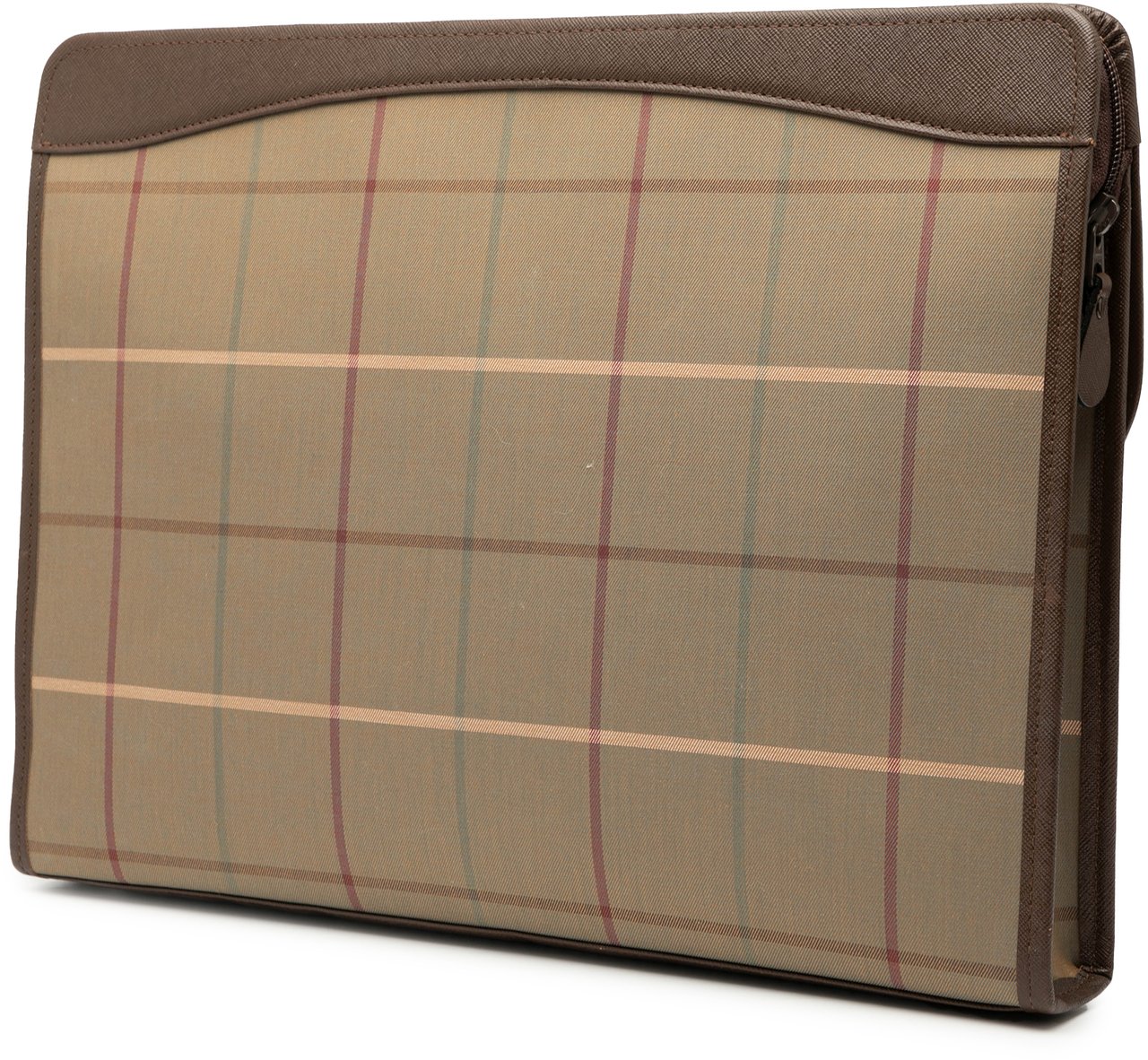 Burberry Vintage Check Canvas Clutch Bruin