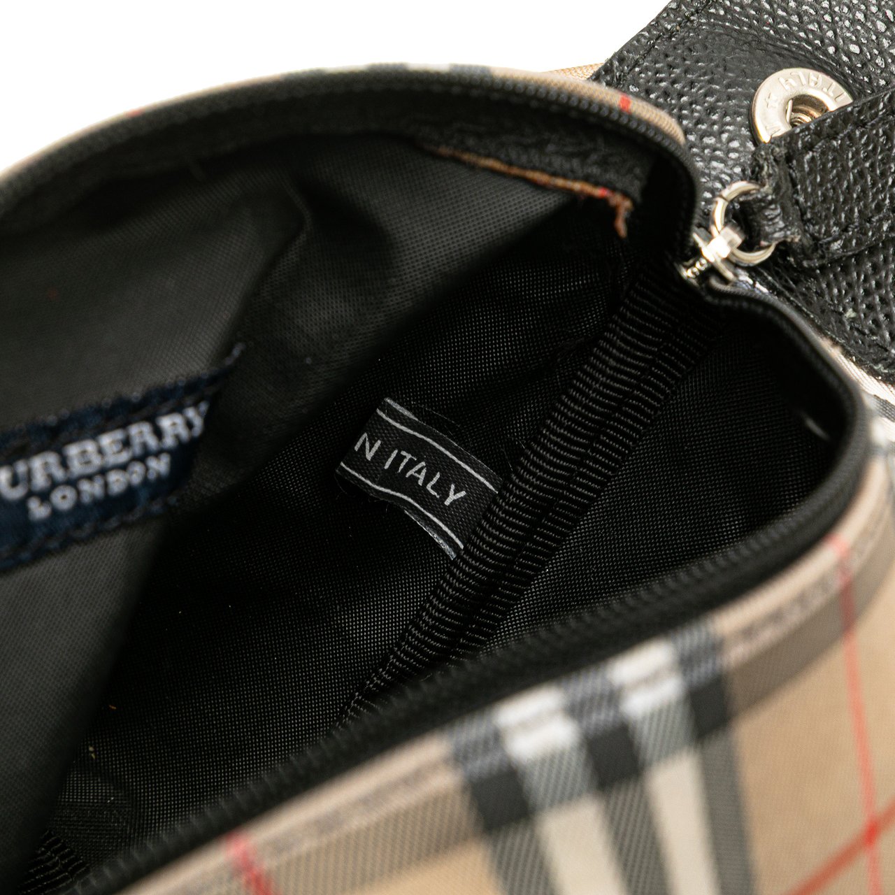 Burberry House Check Canvas Handbag Bruin