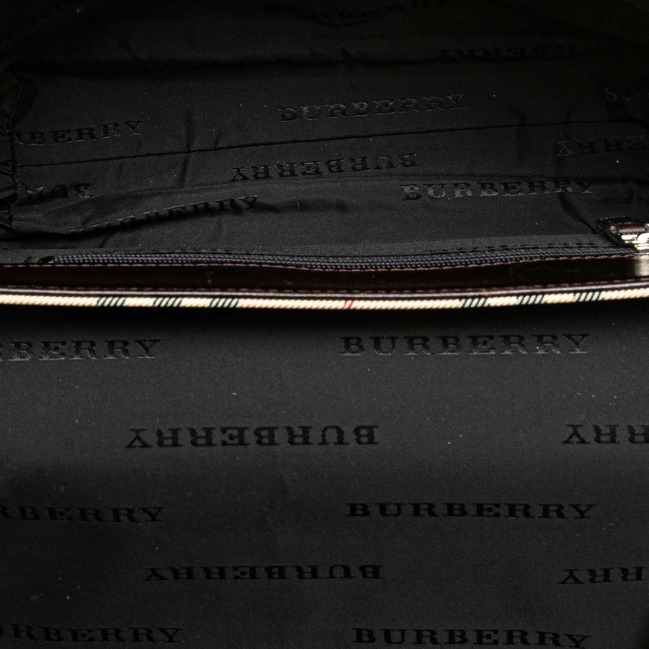 Burberry House Check Canvas Flap Crossbody Bruin