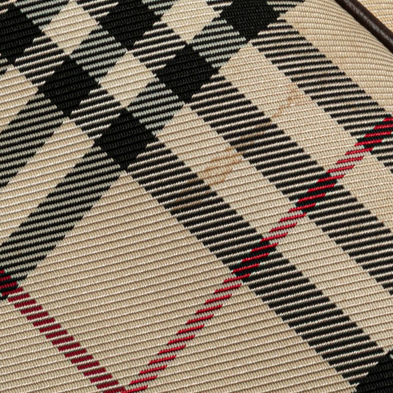 Burberry House Check Canvas Flap Crossbody Bruin
