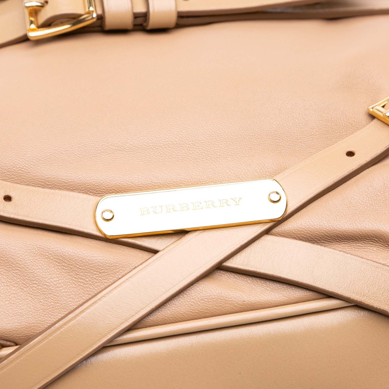 Burberry Leather Gosford Bridle Satchel Bruin