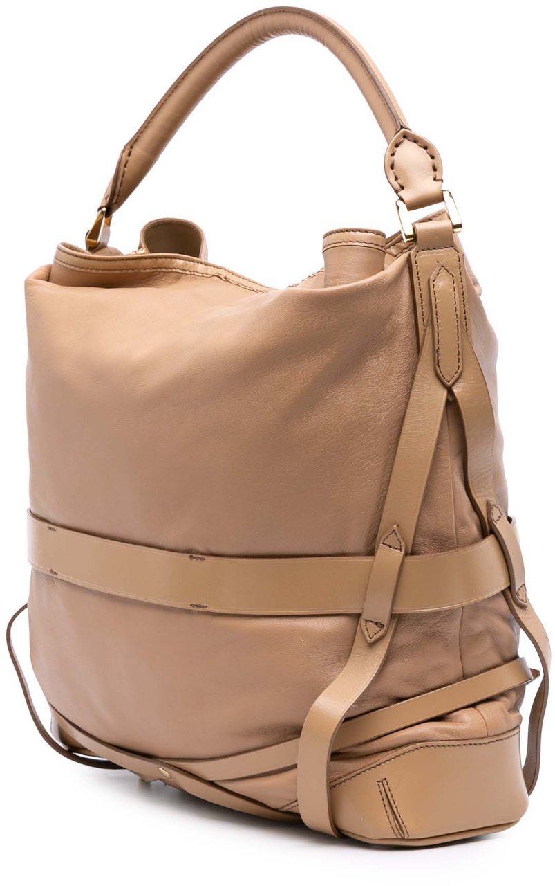 Burberry Leather Gosford Bridle Satchel Bruin