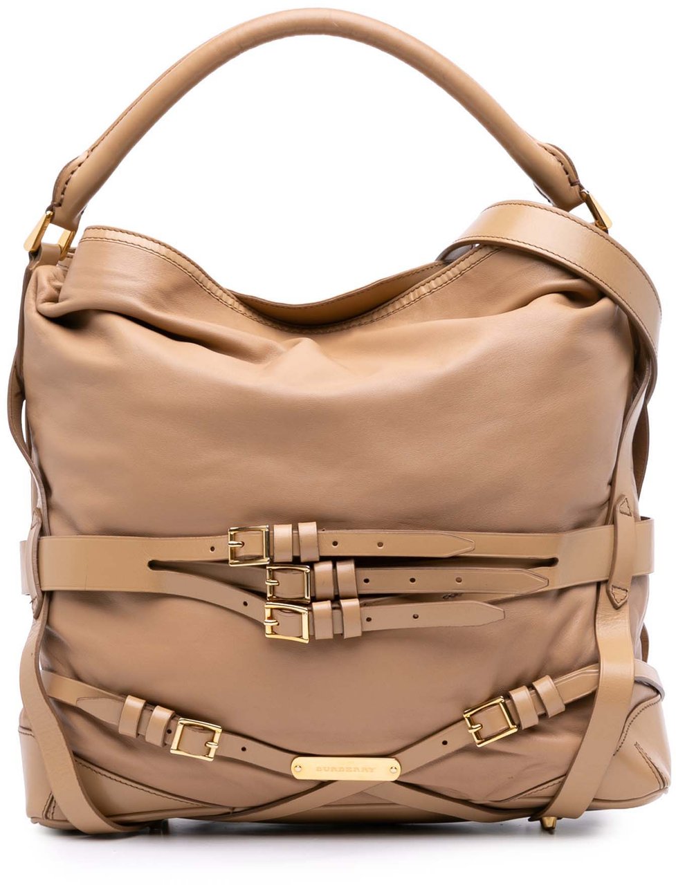 Burberry Leather Gosford Bridle Satchel Bruin