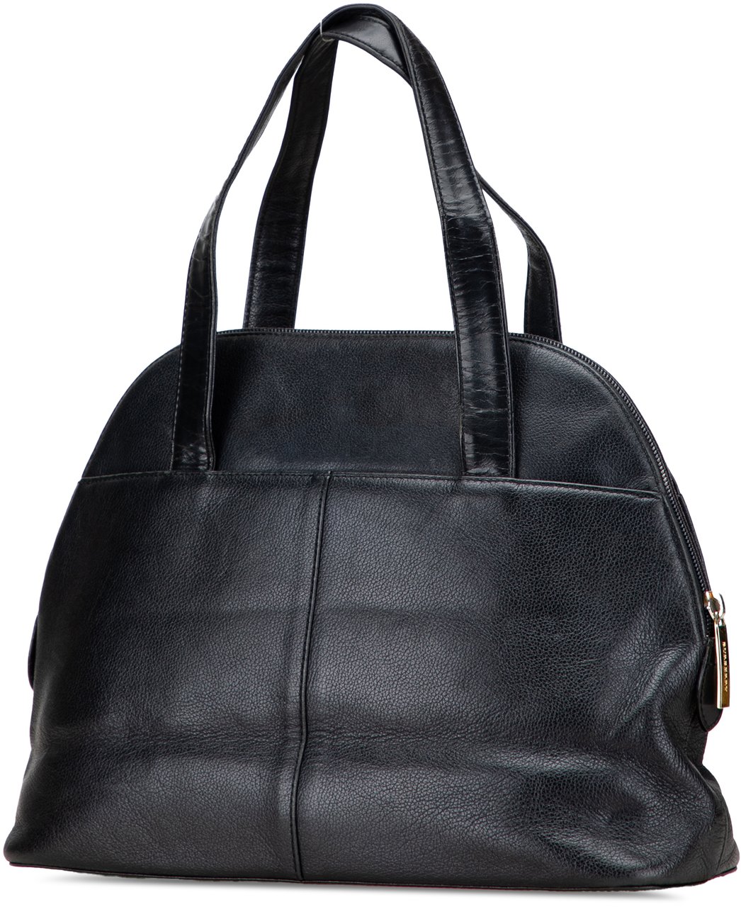 Burberry Leather Dome Handbag Zwart