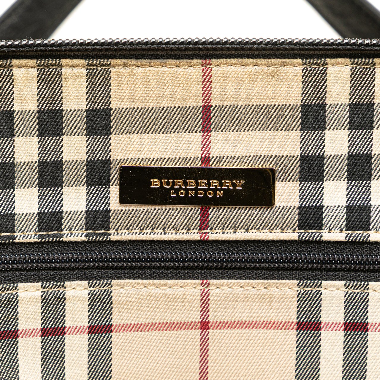 Burberry Leather Dome Handbag Zwart