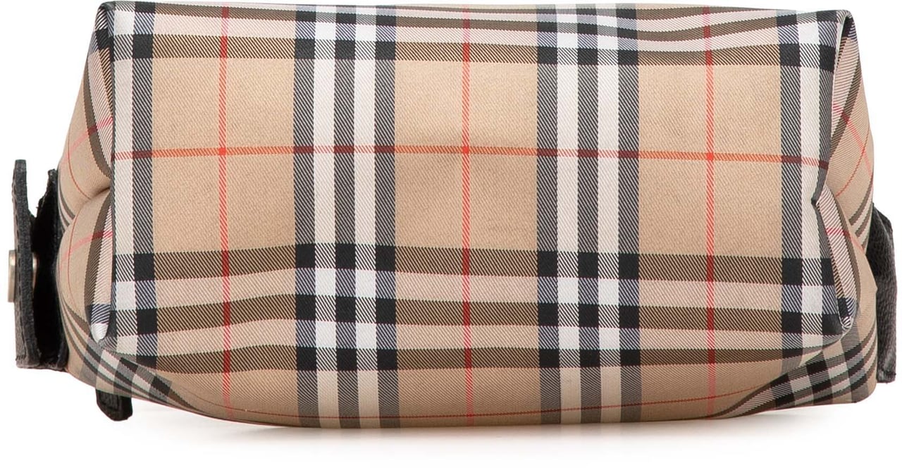 Burberry House Check Canvas Handbag Bruin
