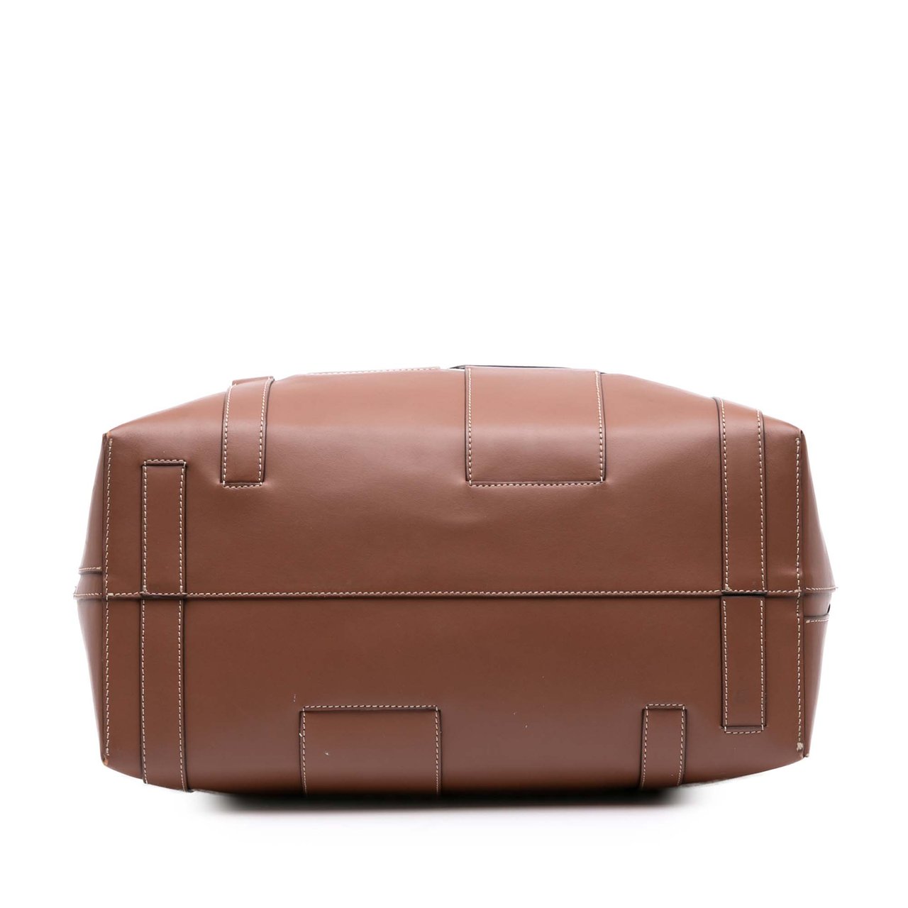 Burberry Large Leather Foster Tote Bruin