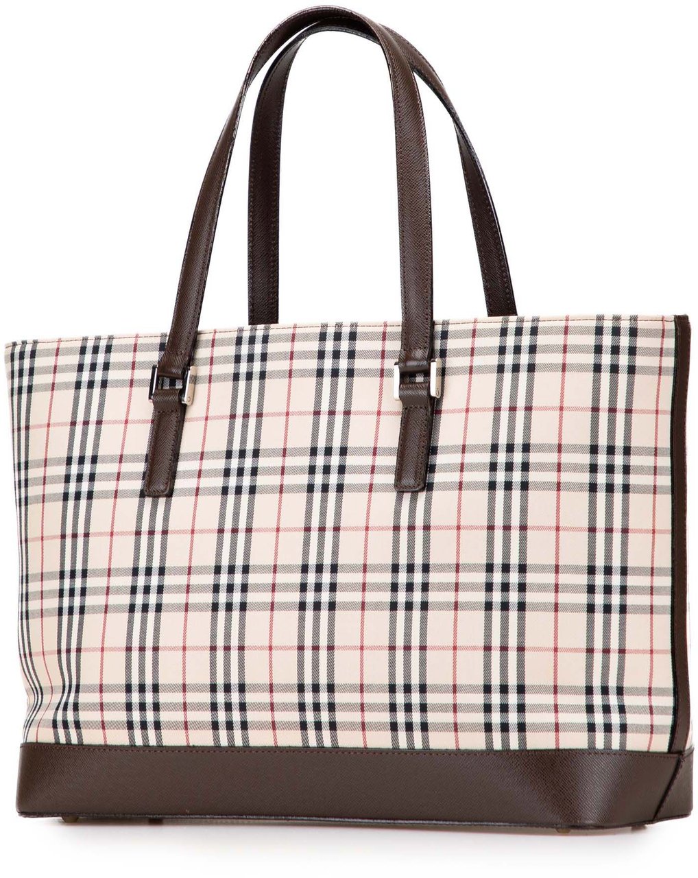 Burberry House Check Canvas Tote Bruin