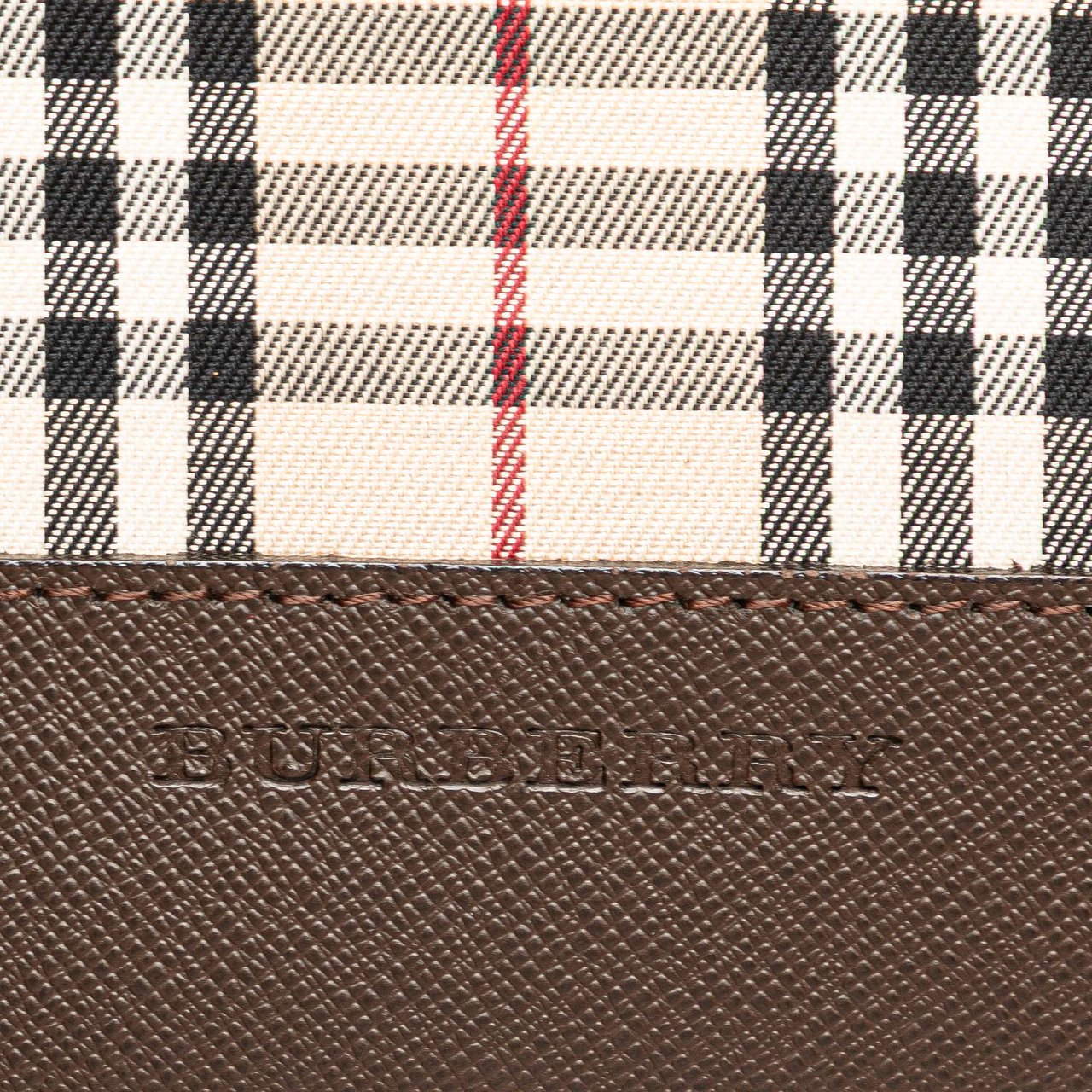 Burberry House Check Canvas Tote Bruin