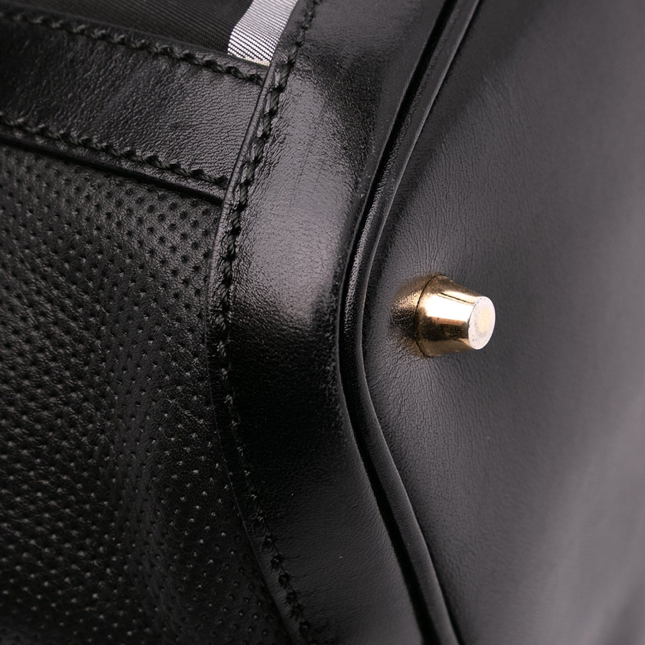 Burberry Beat Check Nylon Ellers Satchel Grijs