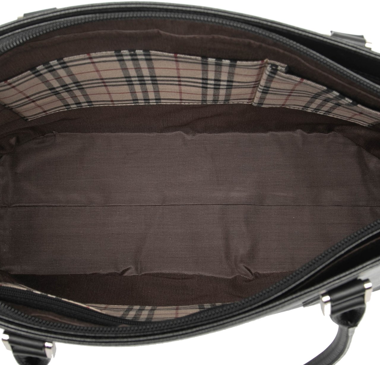 Burberry Leather Tote Zwart
