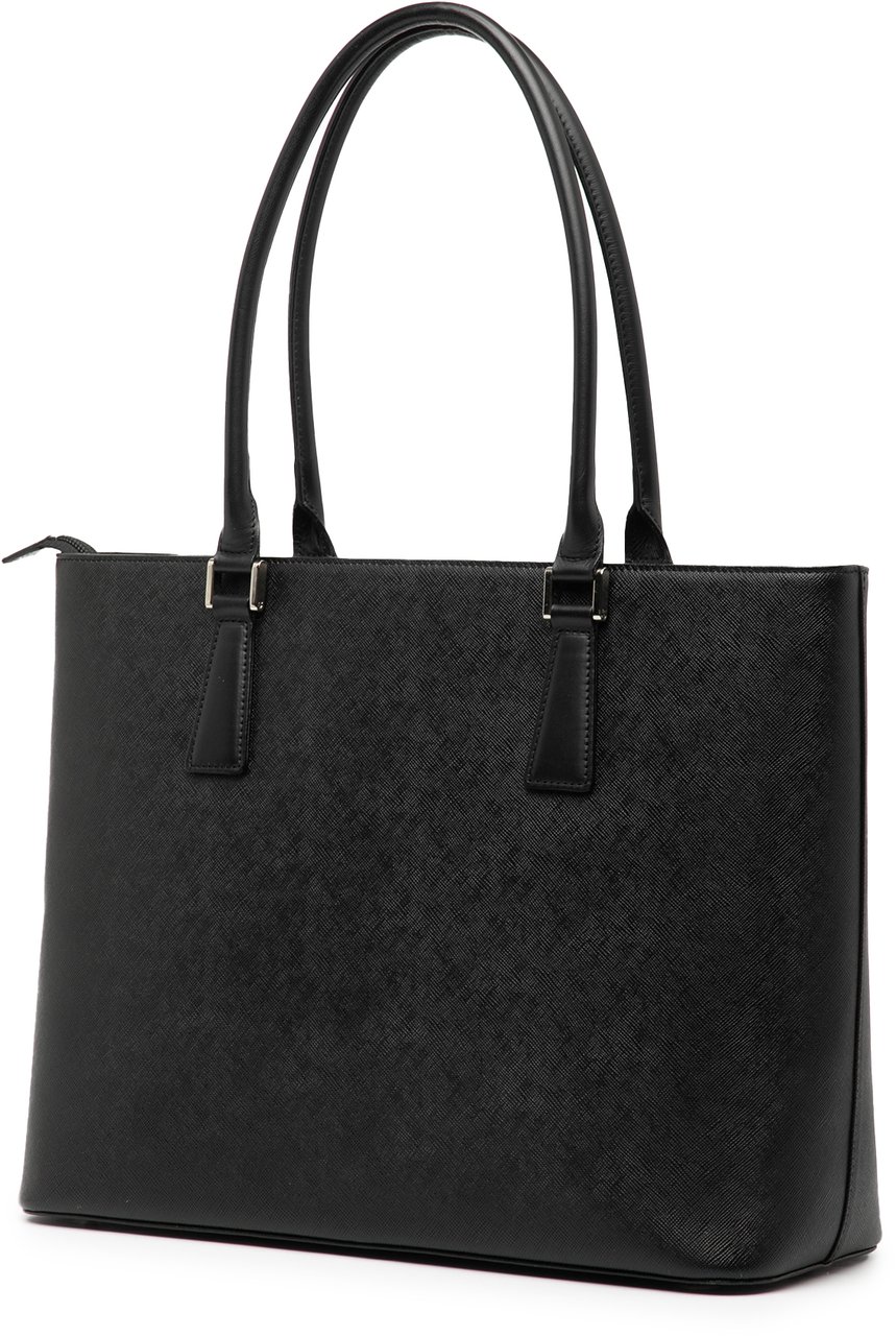 Burberry Leather Tote Zwart