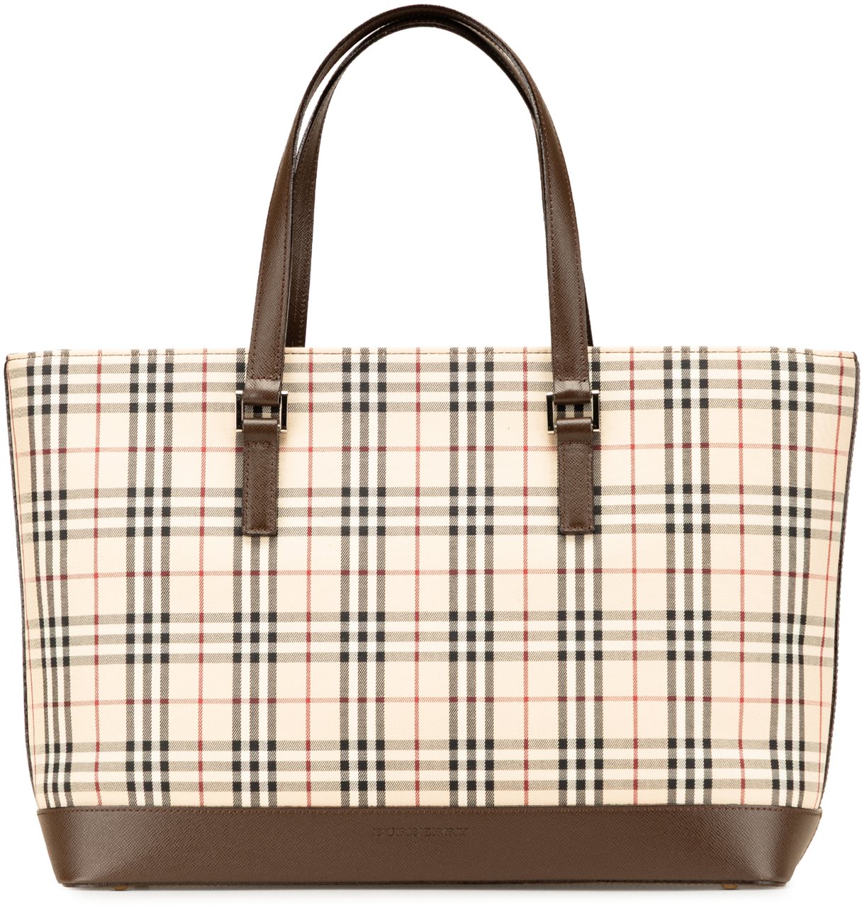 Burberry House Check Canvas Tote Bruin