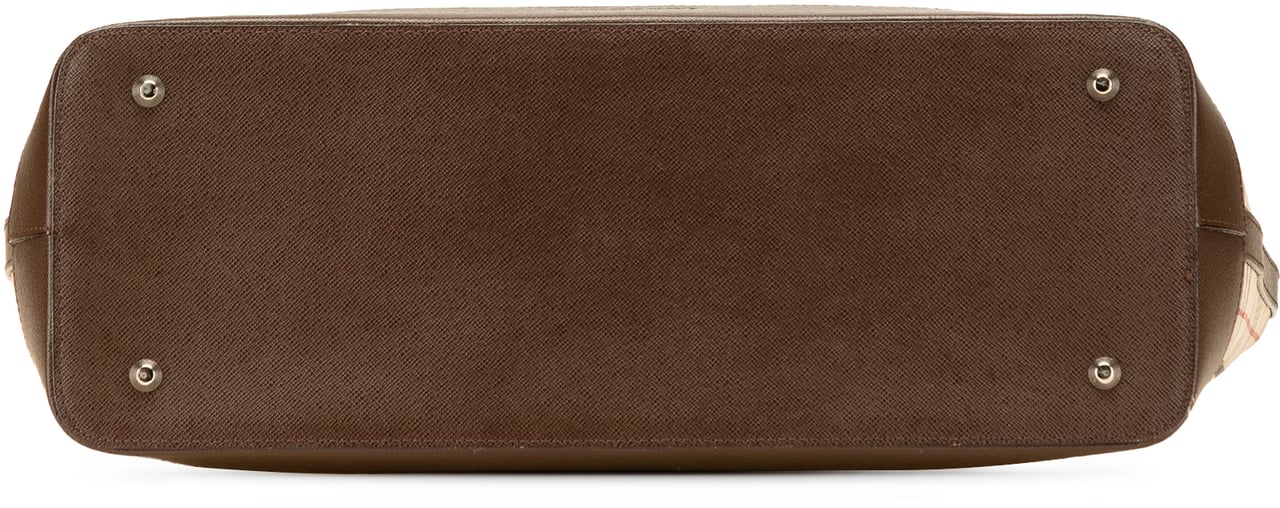 Burberry House Check Canvas Tote Bruin