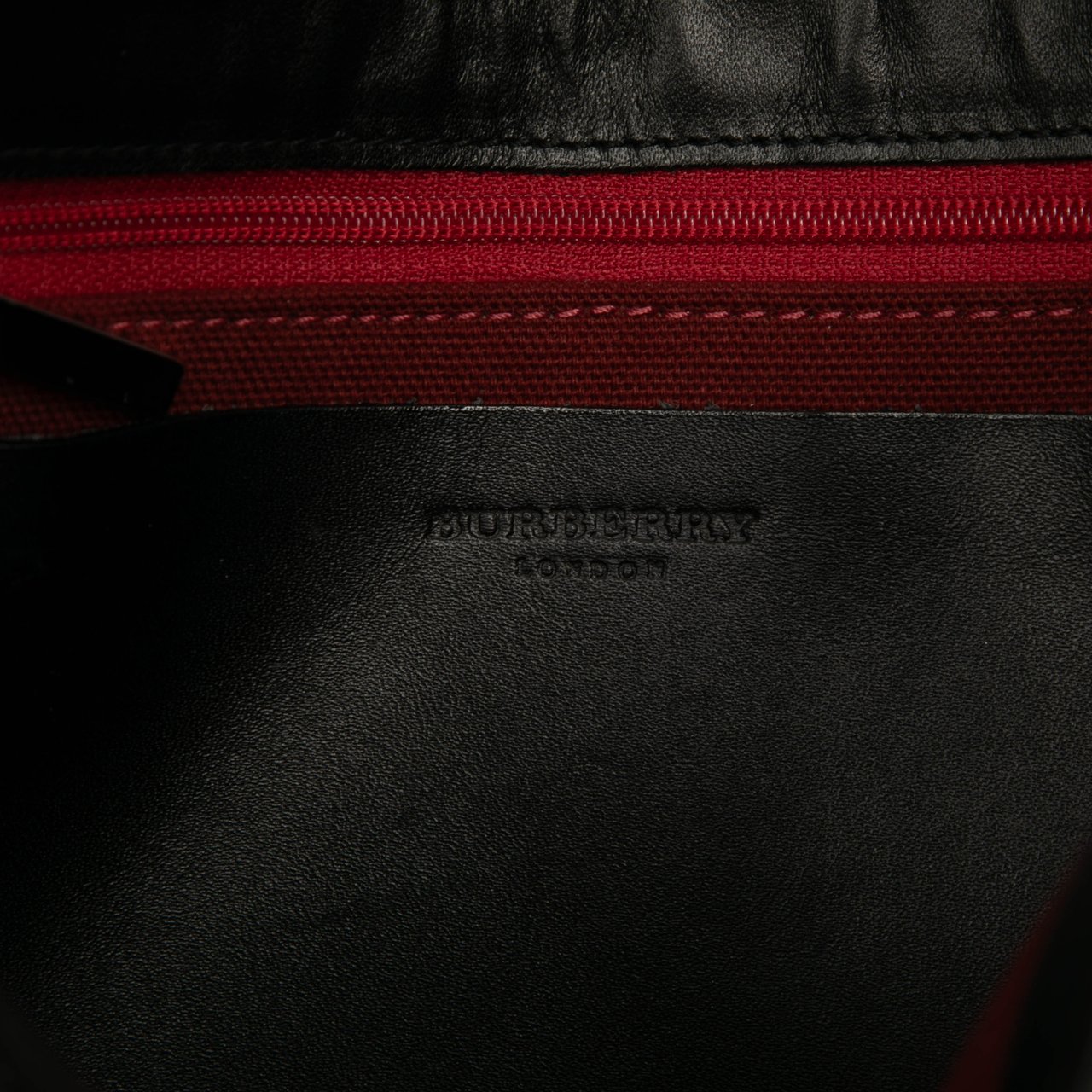 Burberry Mega Check Wool Shoulder Bag Zwart