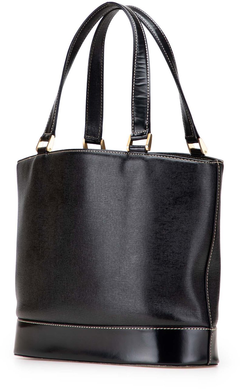 Burberry Leather Tote Zwart