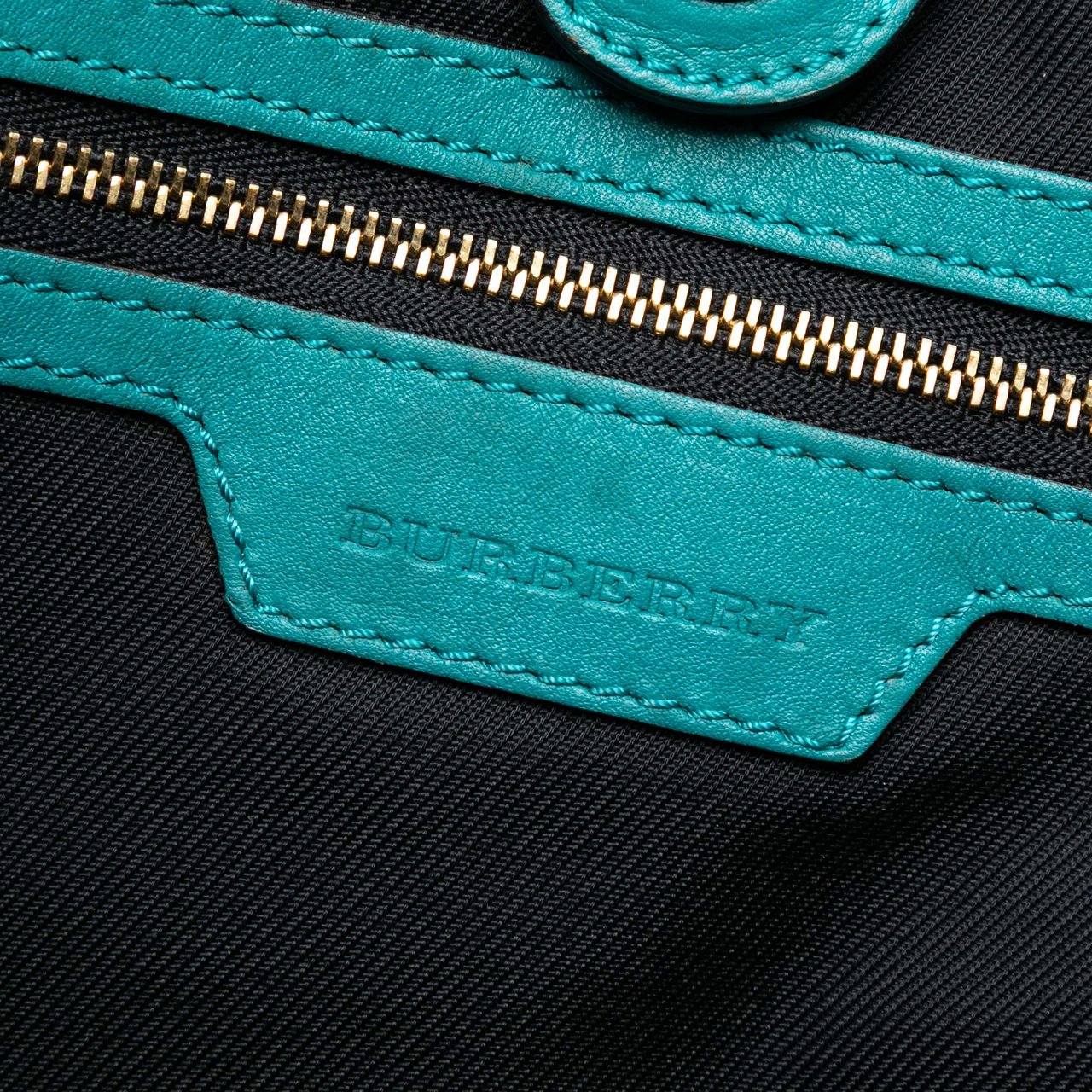 Burberry Small Haymarket Check Canvas and Leather Canterbury Tote Bruin