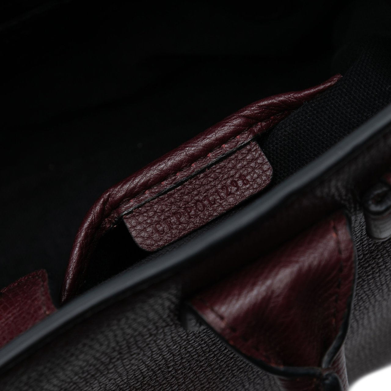 Burberry Small Grainy Calfskin and House Check Banner Satchel Rood