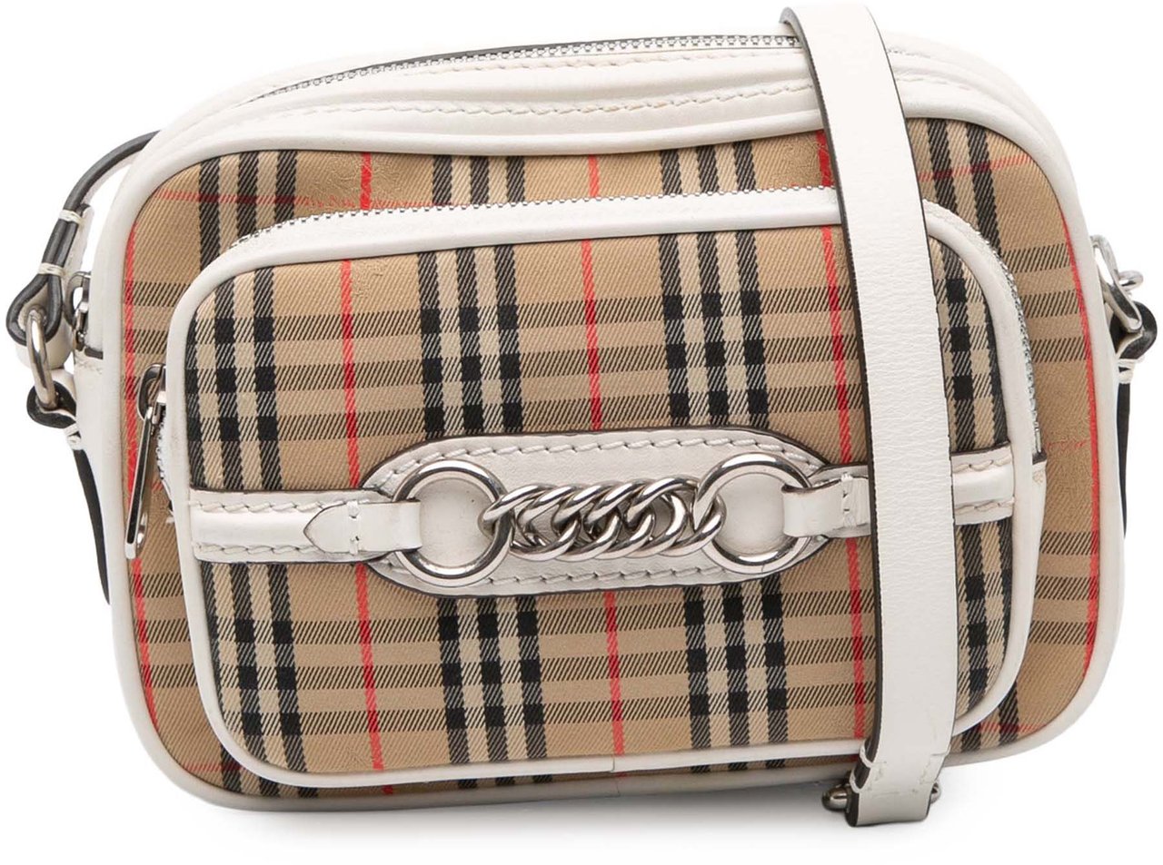 Burberry Haymarket Check Canvas 1983 Link Crossbody Bruin