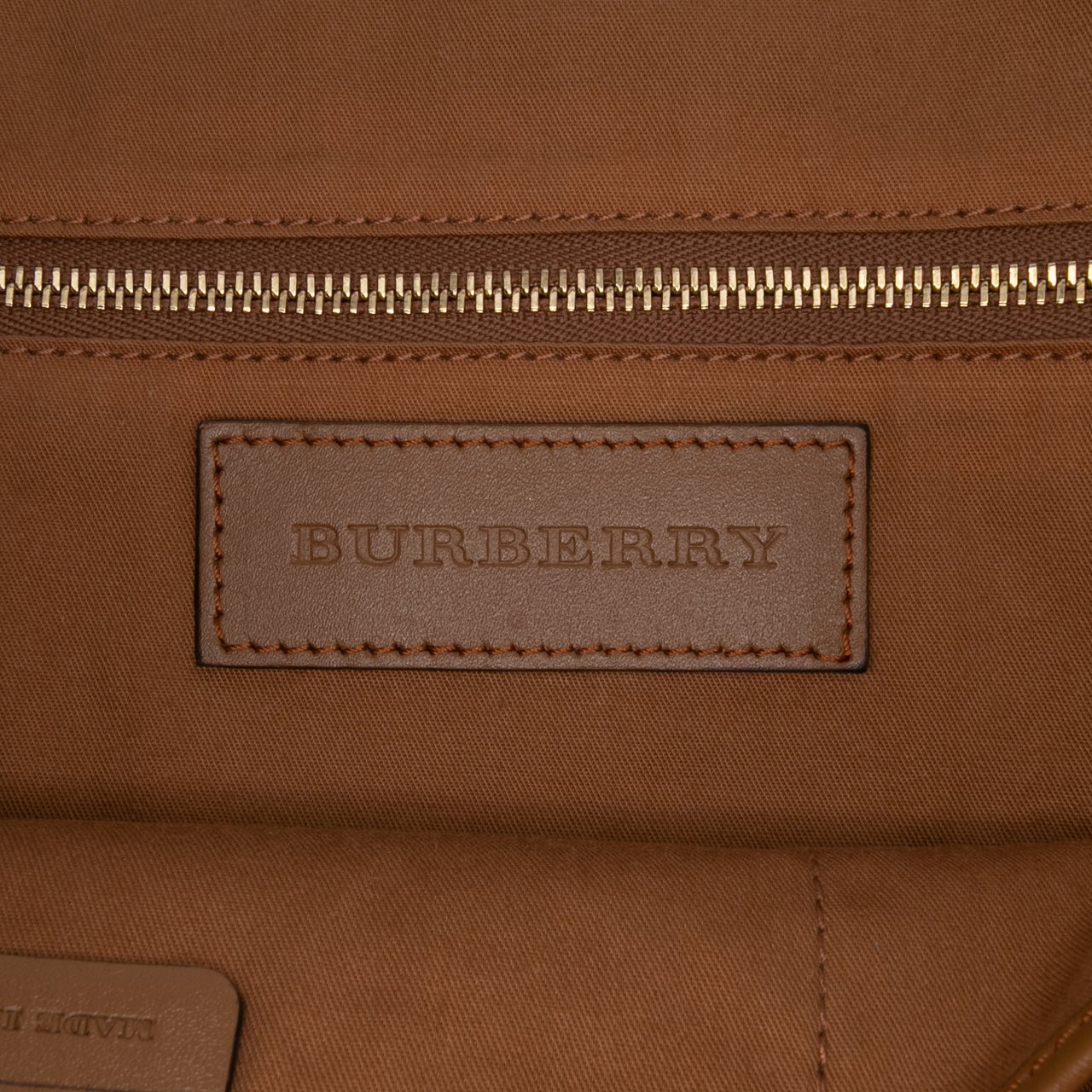 Burberry Medium Haymarket Check Coated Canvas Salisbury Tote Bruin