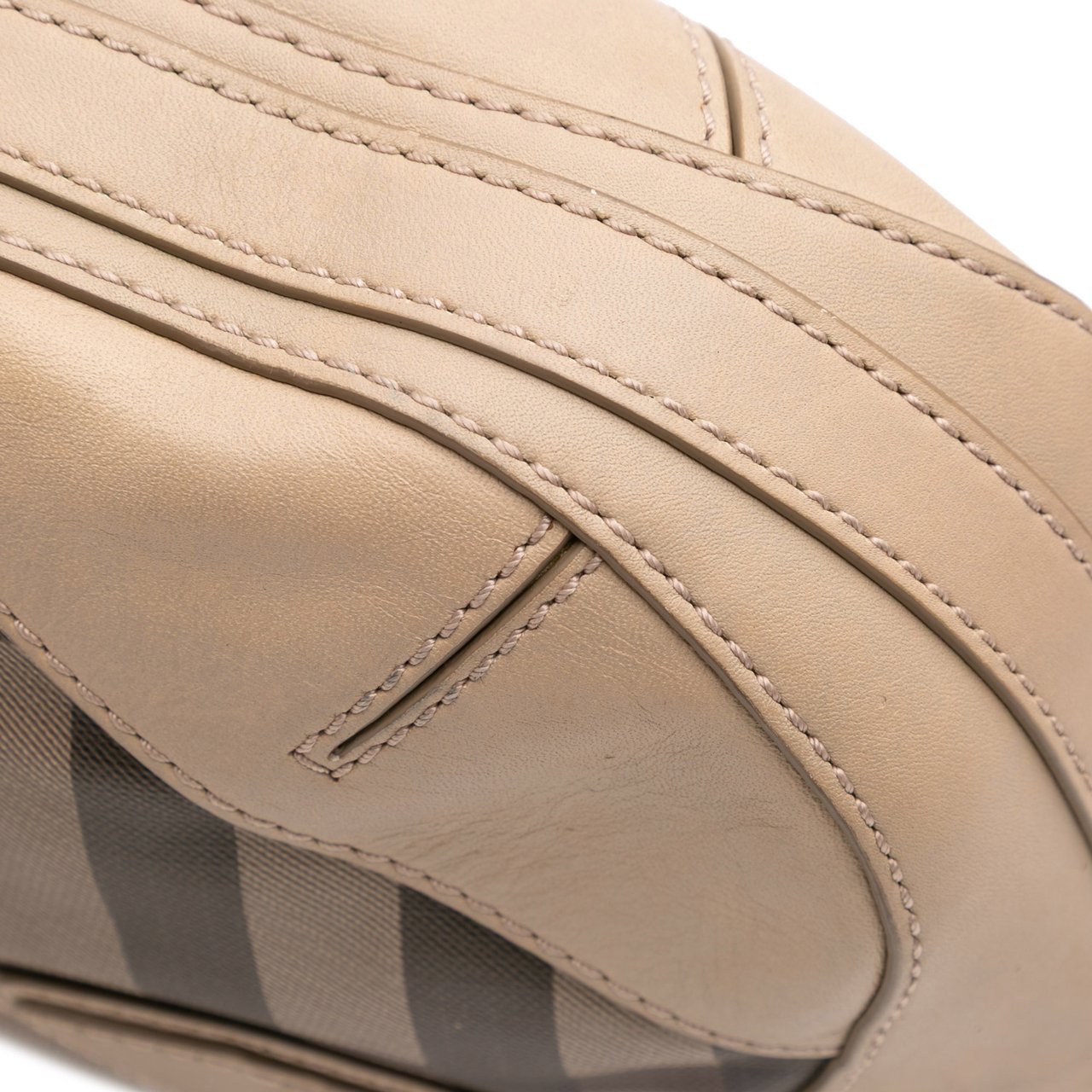 Burberry Smoke Check Coated Canvas and Leather Satchel Bruin