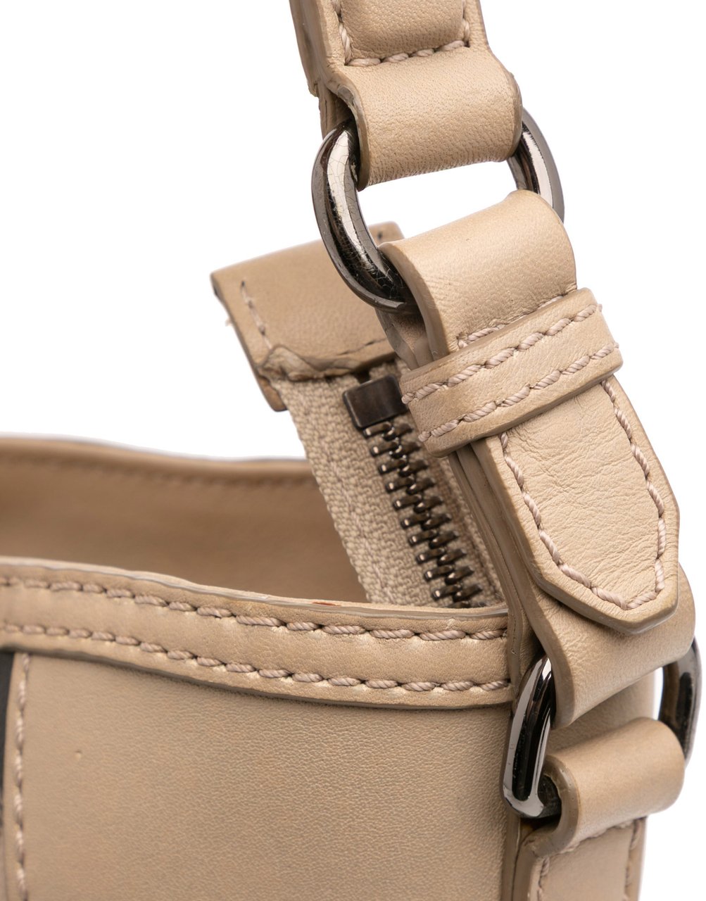 Burberry Smoke Check Coated Canvas and Leather Satchel Bruin