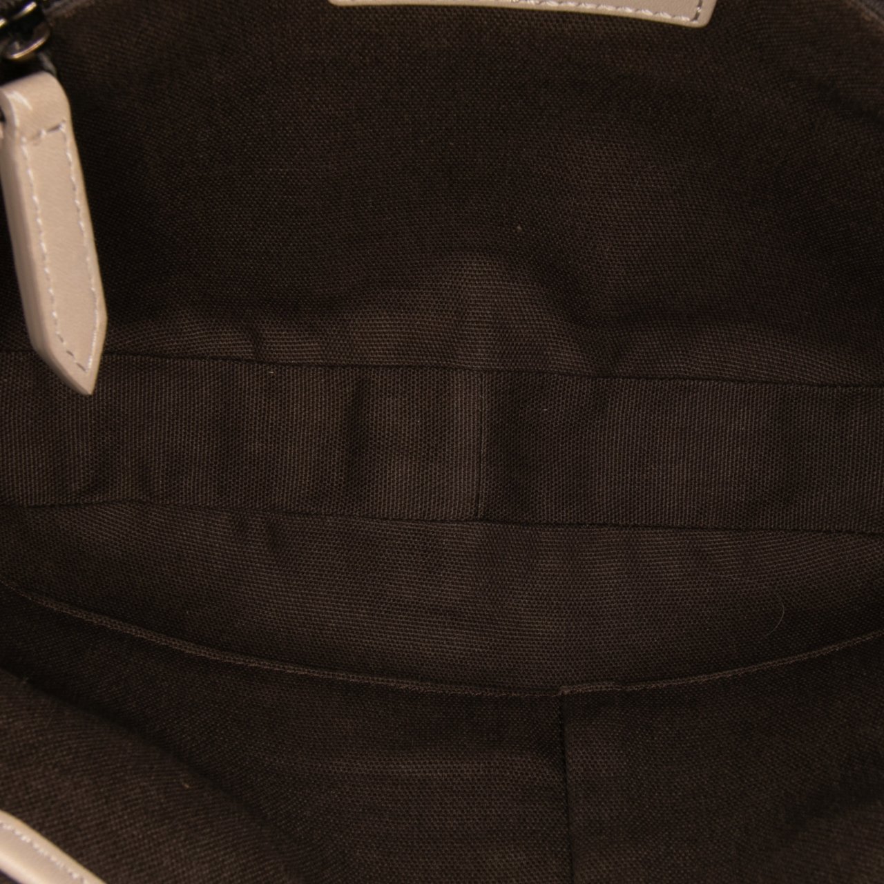 Burberry Smoke Check Coated Canvas and Leather Satchel Bruin