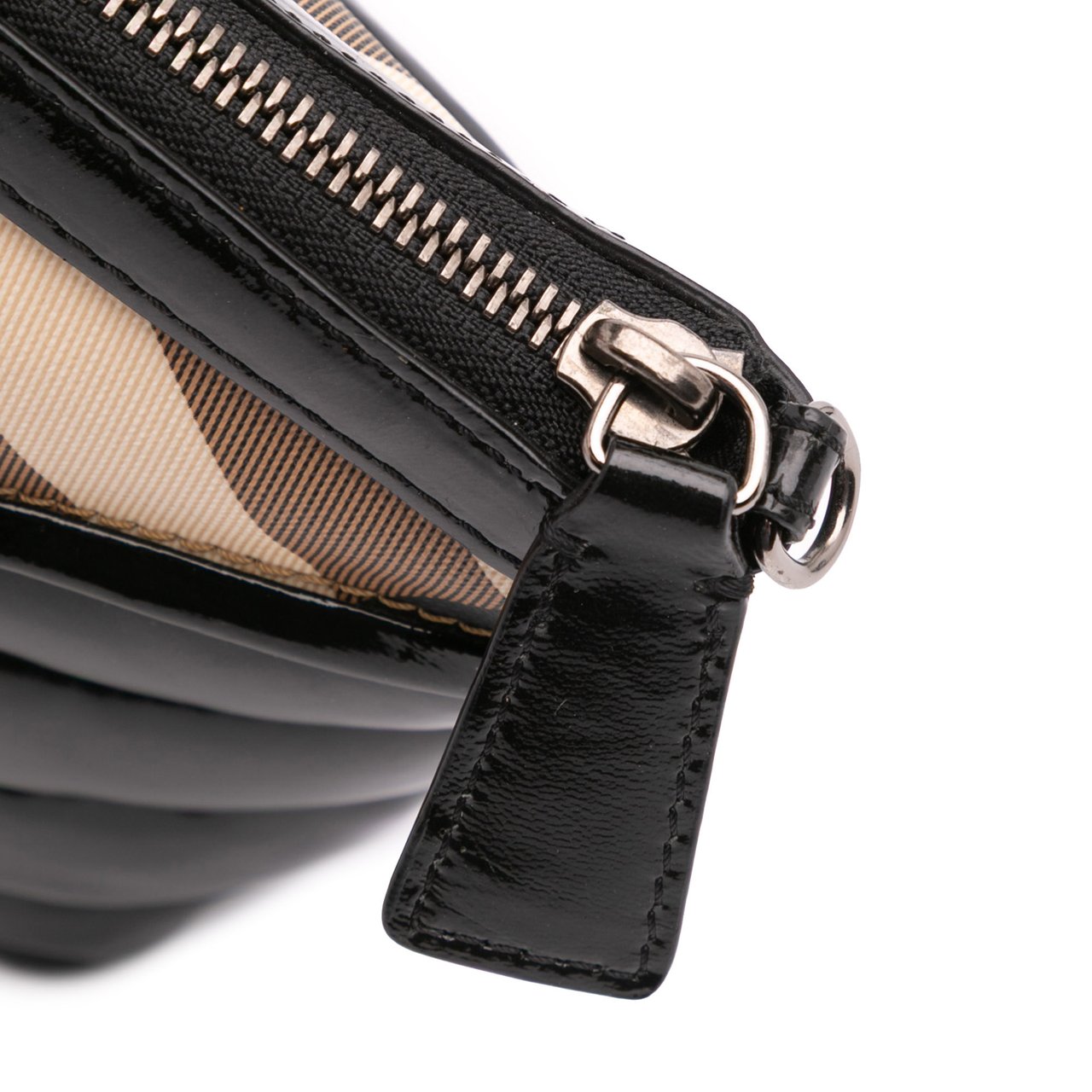 Burberry Supernova Check Coated Canvas Clutch Bruin