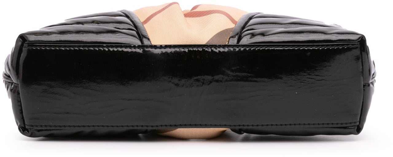 Burberry Supernova Check Coated Canvas Clutch Bruin