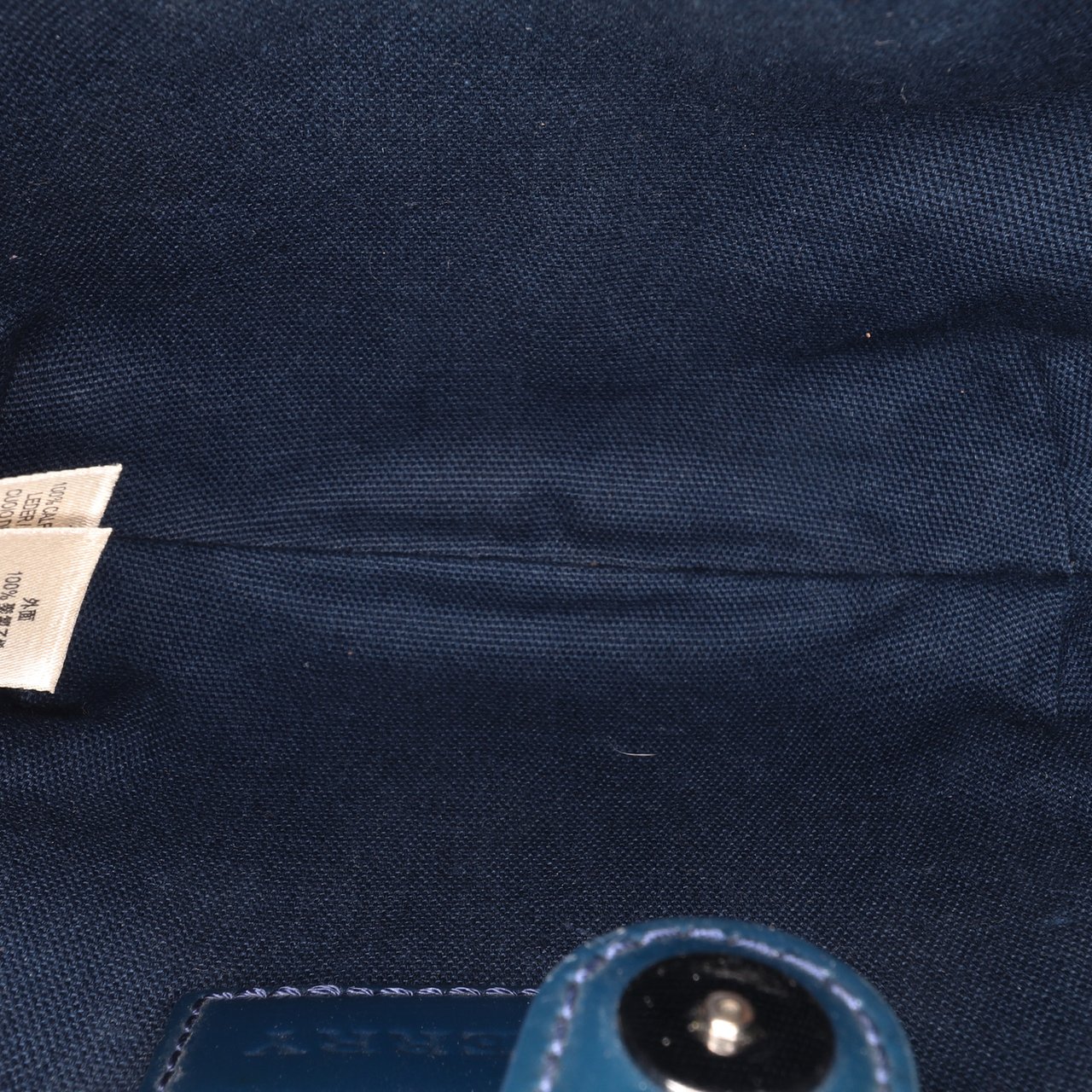 Burberry Supernova Check Coated Canvas Gradient Drawstring Crossbody Blauw