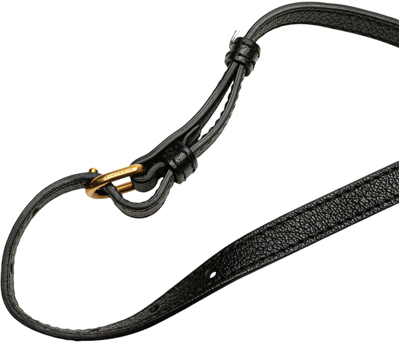 Burberry Small Goatskin Trimmed House Check Canvas D Ring Crossbody Bruin