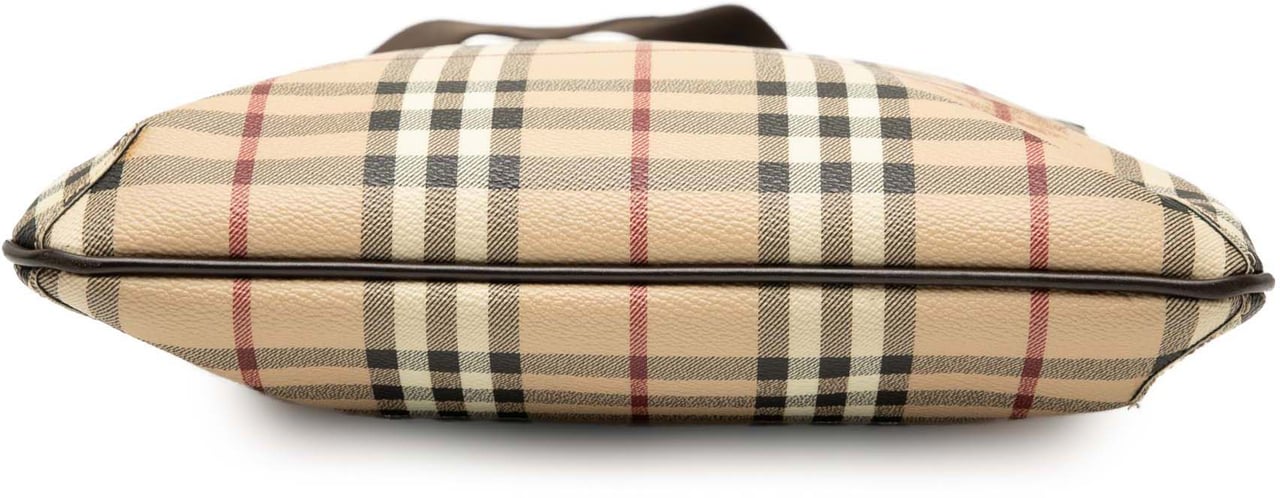 Burberry Haymarket Check Coated Canvas Crossbody Bruin