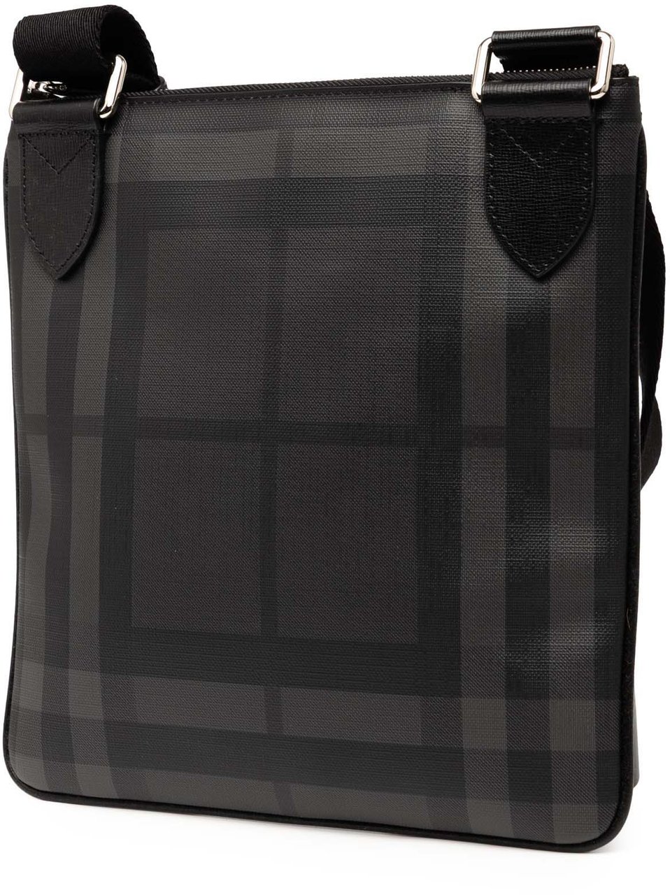 Burberry Smoke Check Coated Canvas Beckley Crossbody Bruin