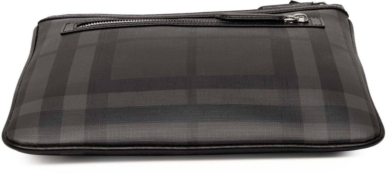 Burberry Smoke Check Coated Canvas Beckley Crossbody Bruin