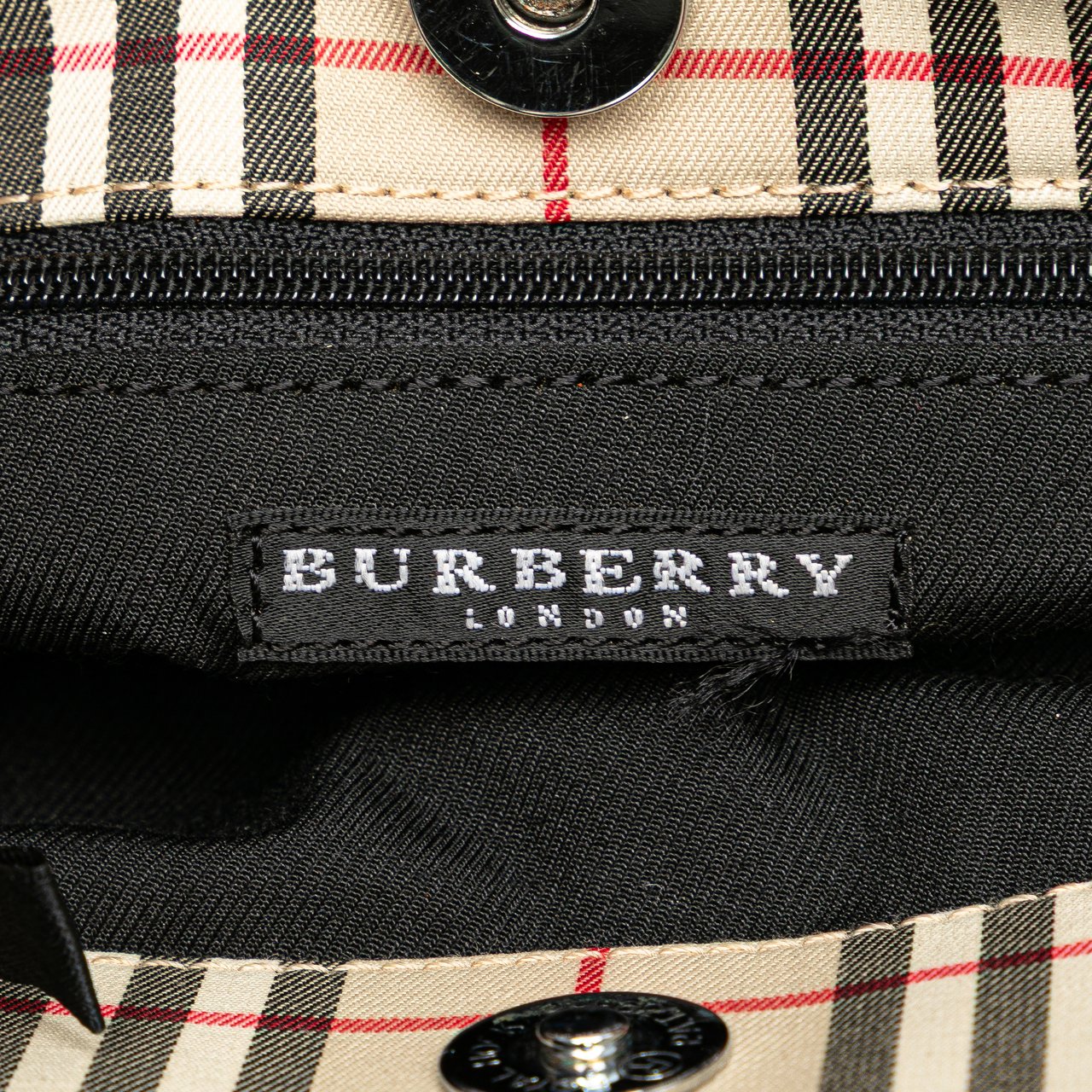 Burberry House Check Canvas Handbag Bruin