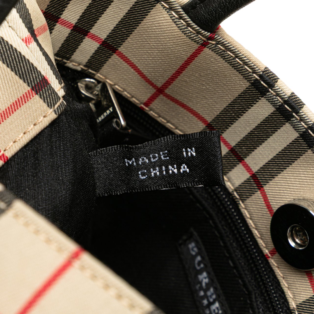 Burberry House Check Canvas Handbag Bruin