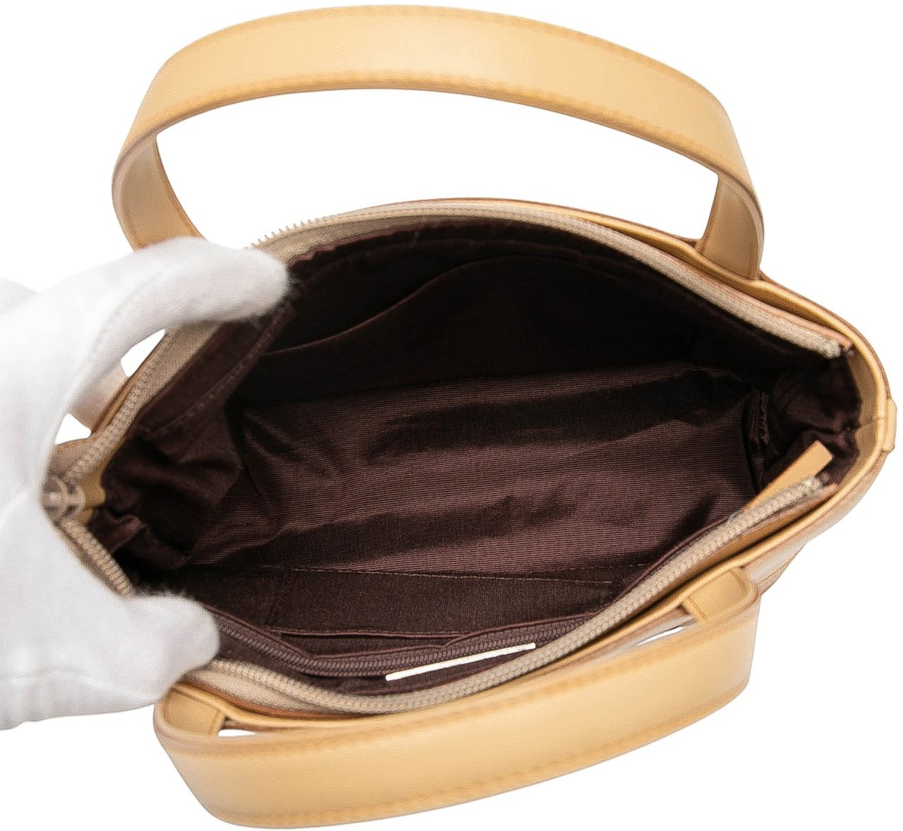 Burberry Leather and Suede Stitch Tote Bruin