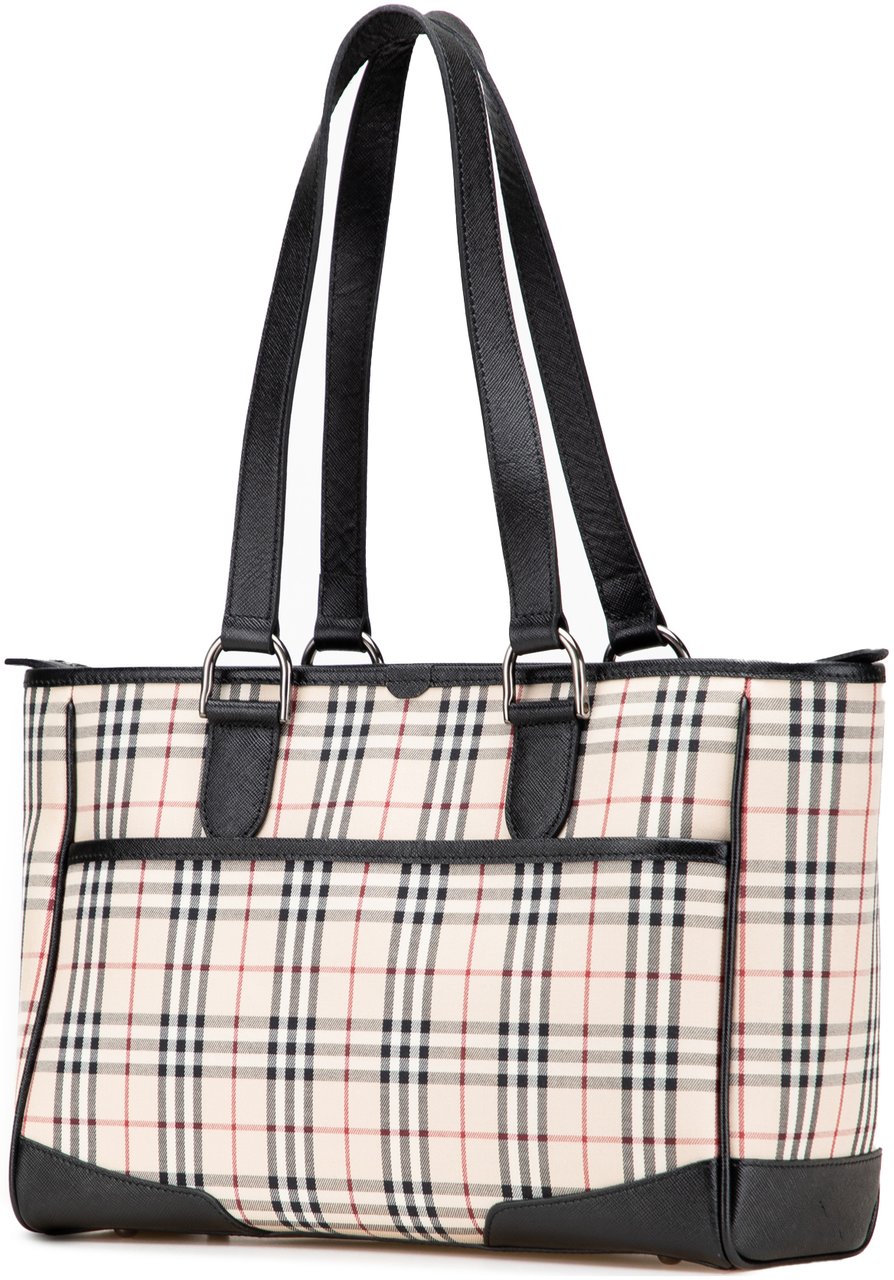 Burberry House Check Canvas Tote Bruin