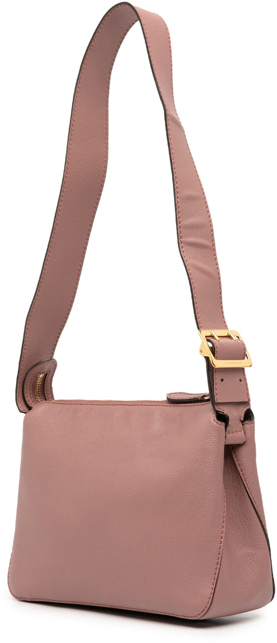 Burberry Small Grained Calfskin Helmsley Crossbody Roze