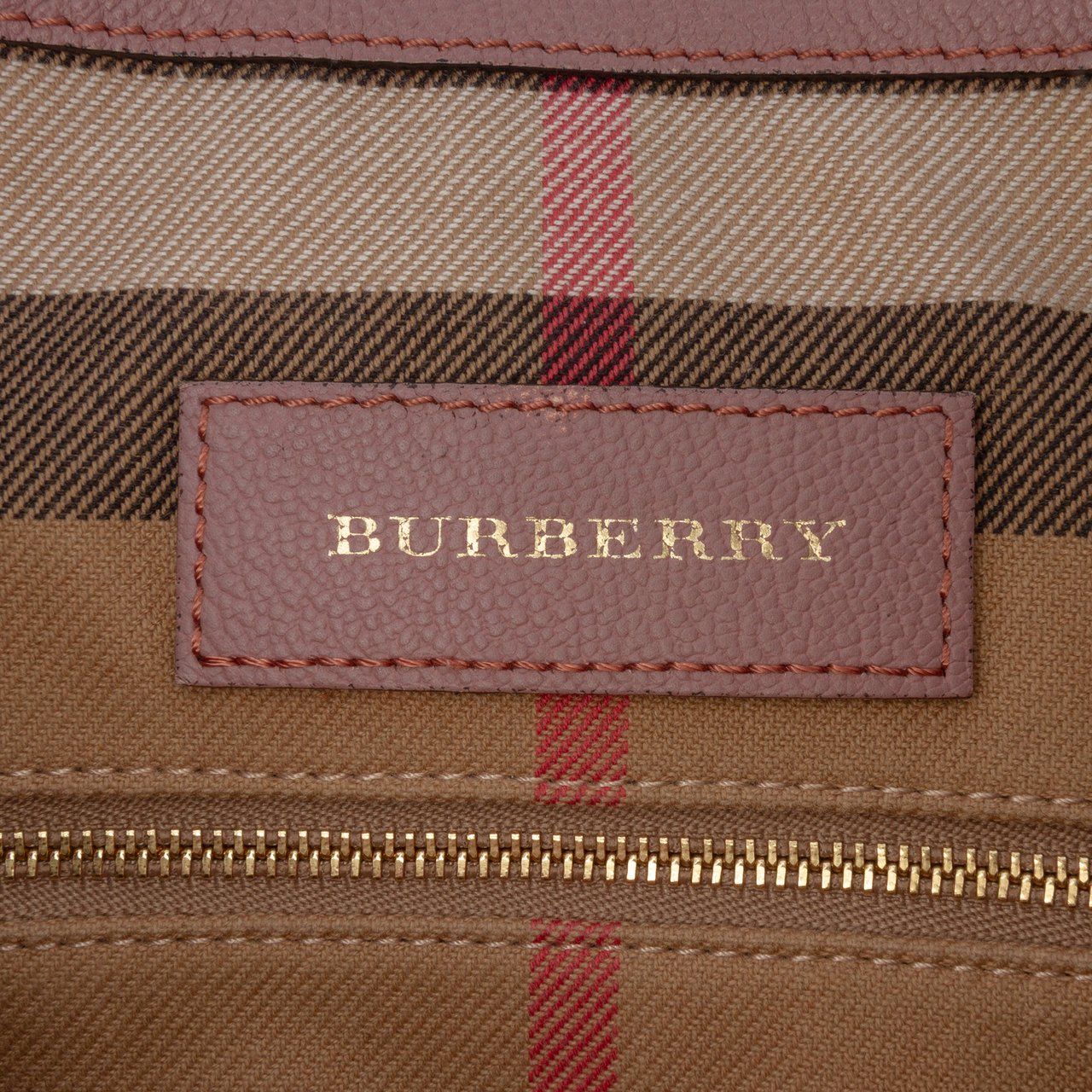 Burberry Small Grained Calfskin Helmsley Crossbody Roze