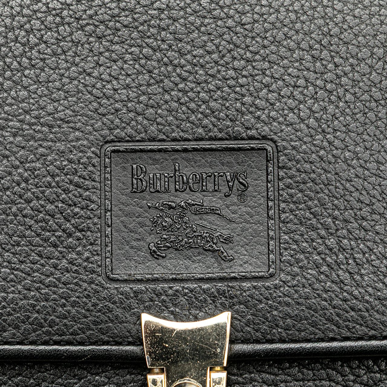 Burberry Leather Handbag Zwart