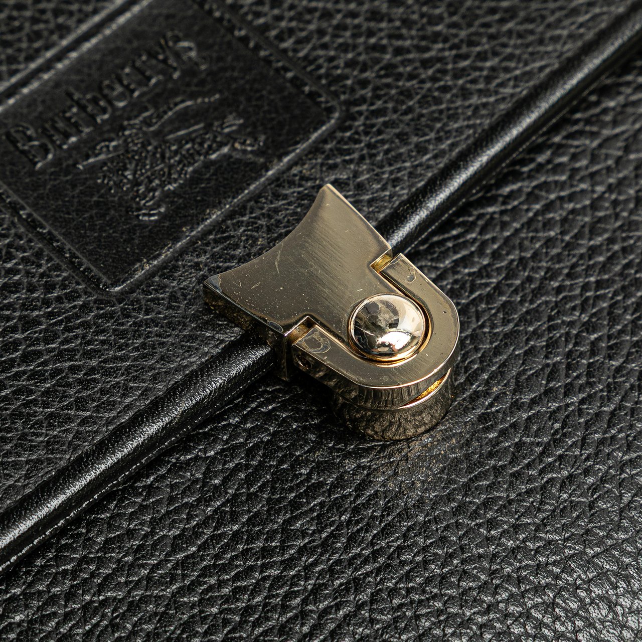Burberry Leather Handbag Zwart