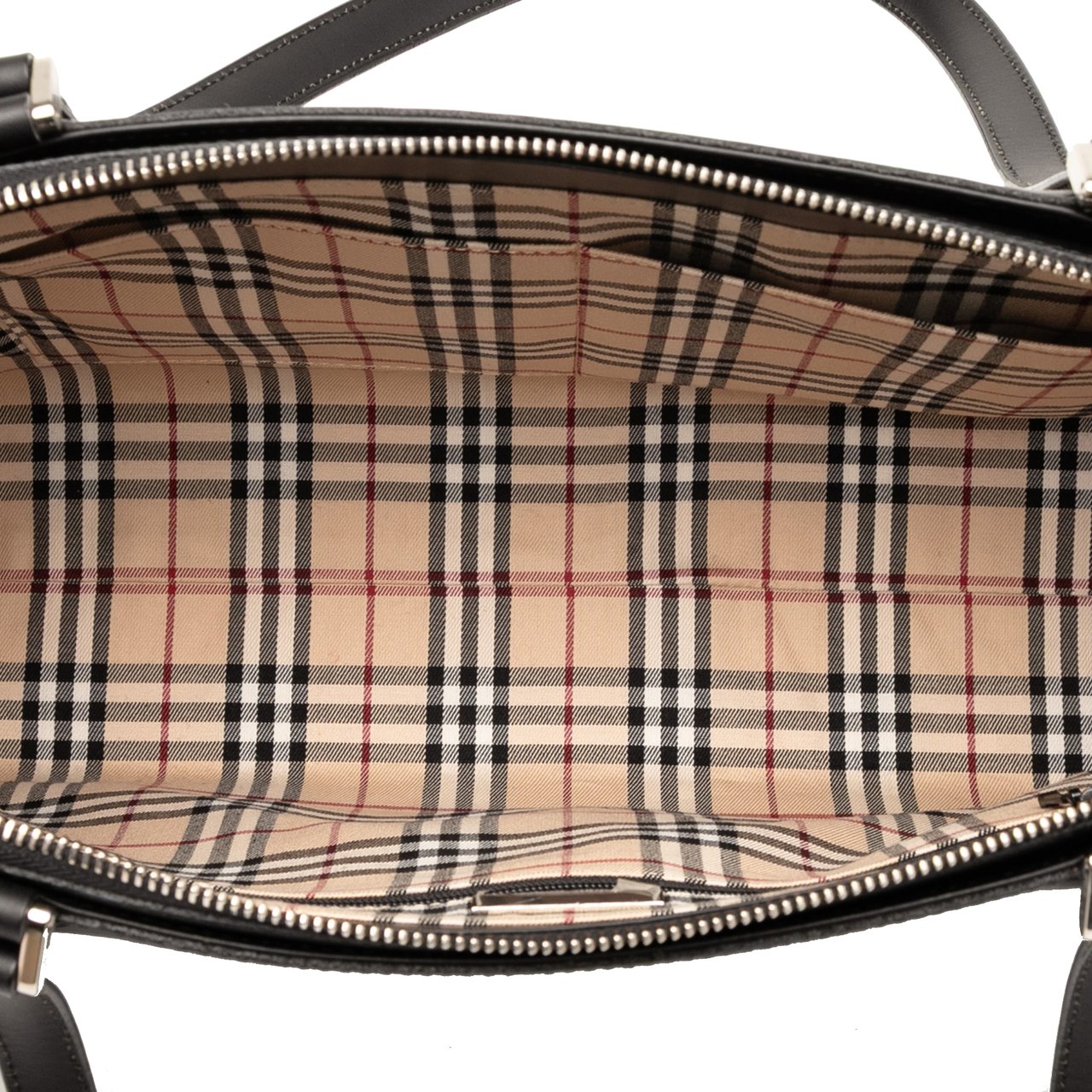 Burberry Leather Tote Zwart