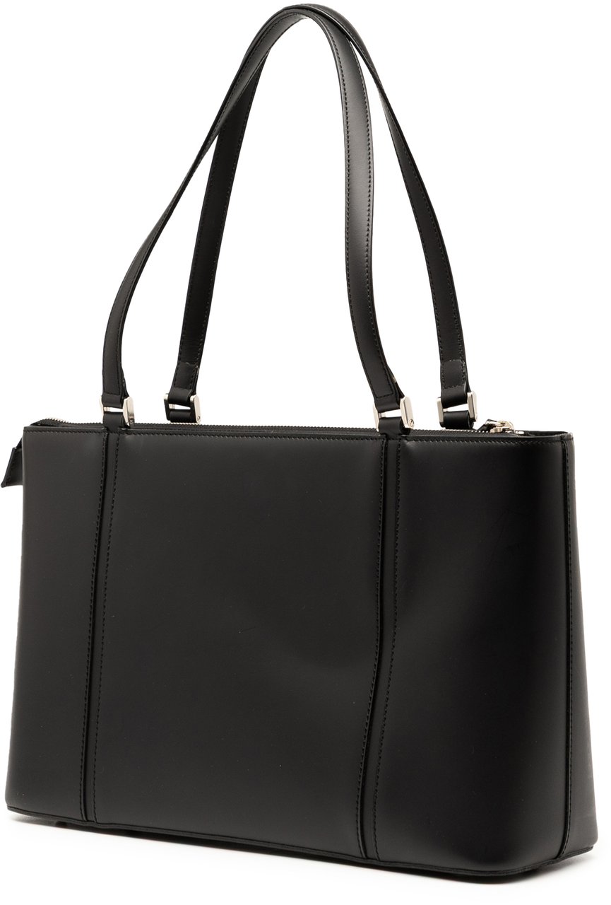 Burberry Leather Tote Zwart