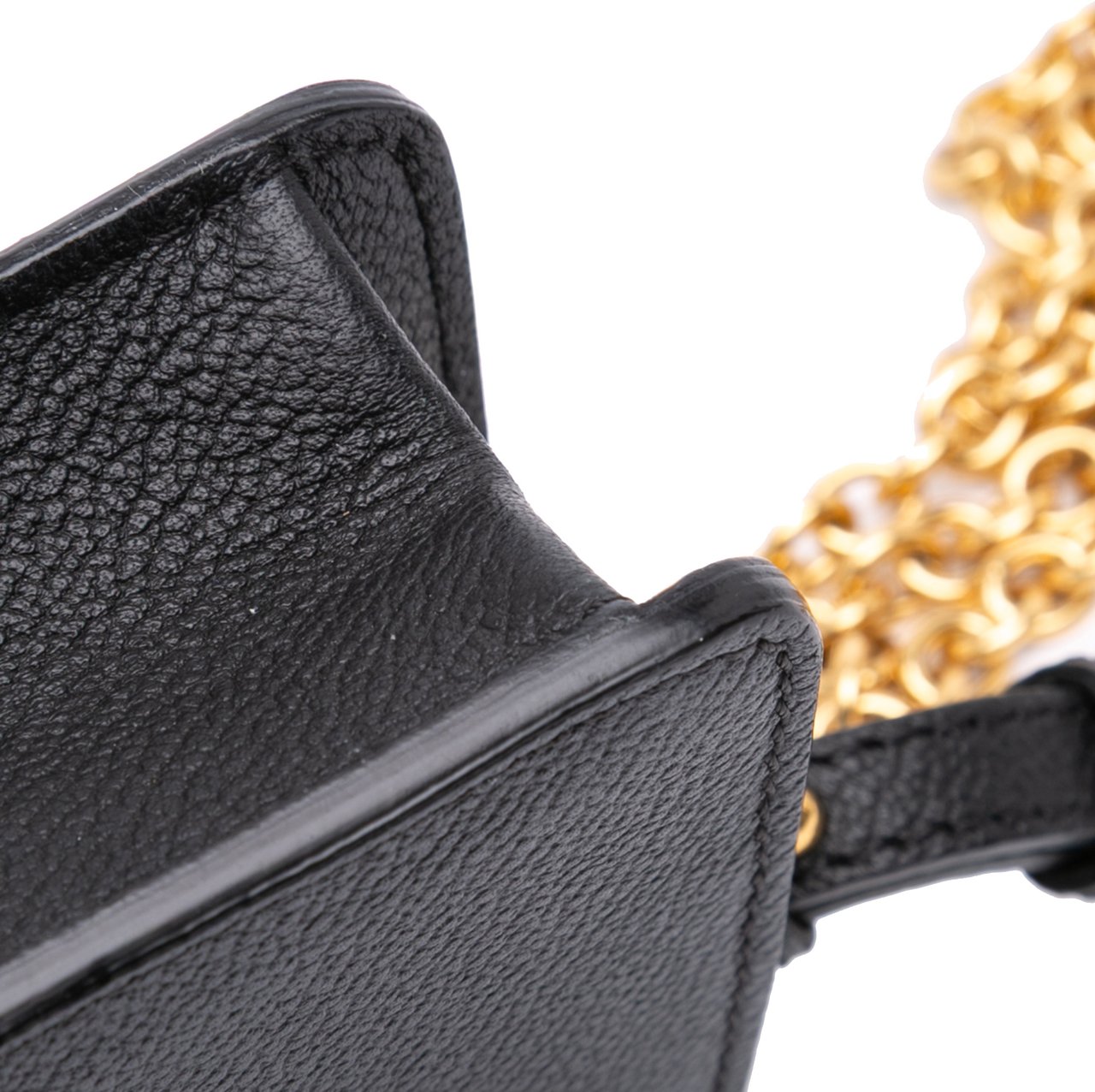 Burberry Mini Soft Grain Calfskin Buckle Crossbody Zwart